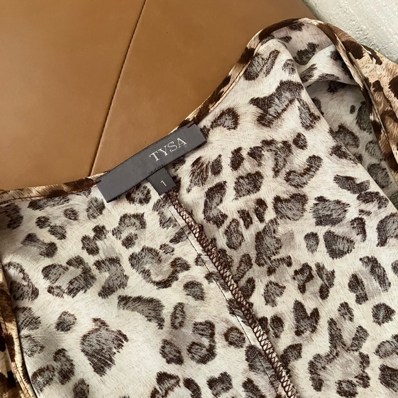 TYSA Garbo Wrap Dress in Leopard - Picture 5 of 5